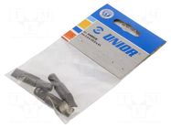 Screwdriver bit; slot; 10x1.6mm; Overall len: 41mm; 3pcs. UNIOR