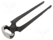 Carpenters pincers; end,cutting; phosphate head,forged,cure UNIOR