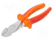 Pliers; side,cutting,insulated; carbon steel; 200mm; 466/1VDEBI UNIOR