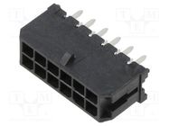 Socket; wire-board; male; Micro-Fit 3.0; 3mm; PIN: 12; Layout: 2x6 MOLEX