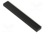 Socket; pin strips; female; 2.54mm; PIN: 64; THT; on PCBs; straight HARWIN