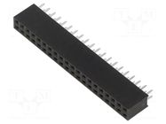 Connector: pin strips; socket; female; PIN: 40; straight; THT; 2x20 HARWIN