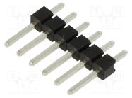 Connector: pin strips; pin header; male; 2.54mm; PIN: 6; THT; tinned HARWIN