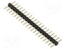 Pin header; pin strips; male; 2mm; PIN: 20; THT; on PCBs; 2A; bulk HARWIN