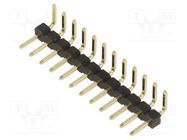 Connector: pin strips; pin header; male; PIN: 12; Pitch: 2mm; THT; 2A HARWIN