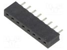 Socket; pin strips; female; 2mm; PIN: 8; THT; on PCBs; 2A; tinned HARWIN