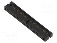 PIN: 50; female; IDC; straight; 1.27mm HARWIN