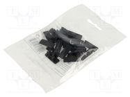 Cap for LED profiles; black; 20pcs; ABS; GEN2; SURFACE14 TOPMET