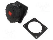 Connector: AC supply 3-phase; socket; female; 63A; 400VAC; IP67 PCE