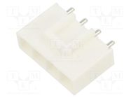 Socket; wire-board; male; PIN: 4; on PCBs; Plating: tinned; 6.2mm JST