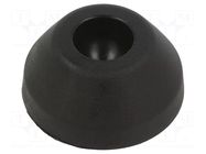 Foot; without rubber underlay,self-aligning; Base dia: 39mm FATH