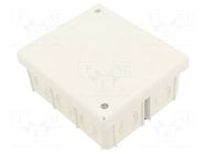 Enclosure: junction box; X: 80mm; Y: 95mm; Z: 40mm; wall mount; IP20 JONEX