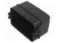 Cover; 11.9mm; polyamide; black; MINIVAL MTA