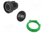 Switch: push-button; 22mm; Stabl.pos: 1; black; none; IP66; flat SCHNEIDER ELECTRIC