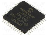 IC: dsPIC microcontroller; 64kB; 8kBSRAM; TQFP44; 3÷3.6VDC; DSPIC MICROCHIP TECHNOLOGY