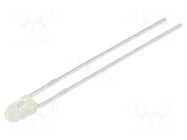 LED; red; 3mm; 380÷900mcd; 34°; Front: convex; 1.95÷2.5VDC KINGBRIGHT ELECTRONIC