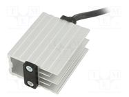 Heater; 15W; 100÷250V; IP20; for DIN rail mounting; 60x50x27mm PLASTIM