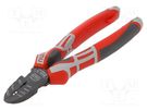Pliers; side,cutting; 190mm; with side face NWS