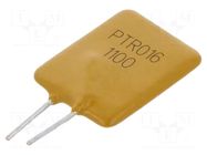 Fuse: PTC polymer; 11A; Imax: 100A; THT; PTR016V; bag EATON/BUSSMANN
