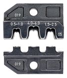 KNIPEX 97 49 05 Crimping die for non-insulated open plug type connectors (plug width 4.8 + 6.3 mm) 