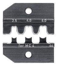 KNIPEX 97 49 66 Crimping die for solar cable connectors MC4® (Multi-Contact) & MC4® EVO2 2,5/4/6 mm² 