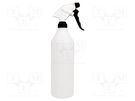Trigger sprayer; for alcohols,for alkalis; plastic; 1l MESTO