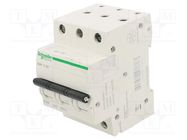 Circuit breaker; 230/400VAC; Inom: 13A; Poles: 3; Charact: C; 6kA SCHNEIDER ELECTRIC