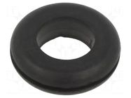 Grommet; Ømount.hole: 20.62mm; Øhole: 14.27mm; rubber KEYSTONE