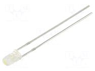 LED; white cold; 3mm; 8000÷16500mcd; 36°; 2.8÷3.4VDC; No.of term: 2 BRIGHTEK (EUROPE)