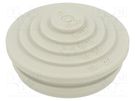 Grommet; elastomer thermoplastic TPE; light grey; Øcable: 0÷22mm OBO BETTERMANN
