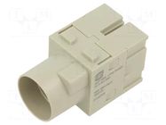 Connector: HDC; module; male; 300A; 1000V; PIN: 1; crimped; UL94V-0 HARTING