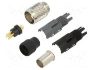 Connector: M9; plug; male; Plating: gold-plated; 125V; 3A; IP40; 711 BINDER