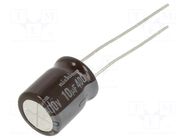 Capacitor: electrolytic; THT; 10uF; 400VDC; 5mm; ±20%; -40÷105°C NICHICON