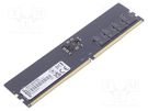 DRAM memory; DDR5 DIMM; 4800MHz; 1.1VDC; industrial; 2Gx8; 0÷85°C GOODRAM INDUSTRIAL