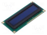 Display: OLED; alphanumeric; 16x1; Dim: 80x36x6.4mm; white; PIN: 16 DISPLAY ELEKTRONIK