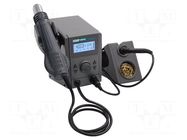 Station: hot air; digital,with push-buttons; 100÷500°C; 30l/min QUICK