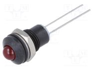 Indicator: LED; prominent; red; 2VDC; Ø8mm; 2pin; metal CML INNOVATIVE TECHNOLOGIES