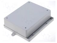 Enclosure: specialist; X: 132mm; Y: 111mm; Z: 40mm; ABS; grey MASZCZYK