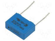 Capacitor: polypropylene; X2; 220nF; 18x12.5x7mm; THT; ±20%; 15mm EPCOS