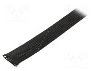 Braid; ØBraid : 18÷25nom.20mm; polyester; black; L: 50m; UL94V-0 ABB