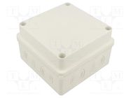 Enclosure: junction box; X: 125mm; Y: 125mm; Z: 80mm; wall mount JONEX