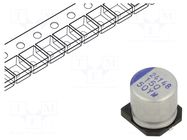 Capacitor: hybrid; -55÷125°C; 150uF; 50VDC; SMD; Body dim: Ø10x10mm SAMWHA