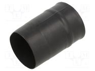 Heat shrink boot; glueless,straight; 22.4mm; L: 80mm; black TE Connectivity