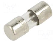 Fuse: fuse; 7A; 350VAC; quick blow; cylindrical,glass; 5x15mm; 2JQ BEL FUSE