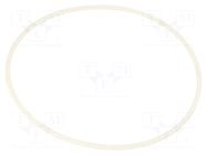 O-ring gasket; silicone; Thk: 2mm; Øint: 75mm; white; -60÷160°C ORING USZCZELNIENIA TECHNICZNE