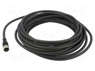 Cable: for sensors/automation; M12; PIN: 8; straight; 10m; plug TELEMECANIQUE SENSORS