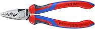 KNIPEX 97 72 180 Crimping Pliers for wire ferrules with comfort handles 180 mm