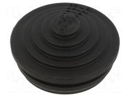 Grommet; elastomer thermoplastic TPE; black; Øcable: 0÷22mm; IP54 OBO BETTERMANN