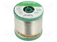 Soldering wire; tin; Sn99,3Cu0,7; 700um; 0.5kg; lead free; reel STANNOL