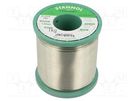 Soldering wire; Sn99,3Cu0,7; 1mm; 1kg; lead free; reel; 227°C STANNOL